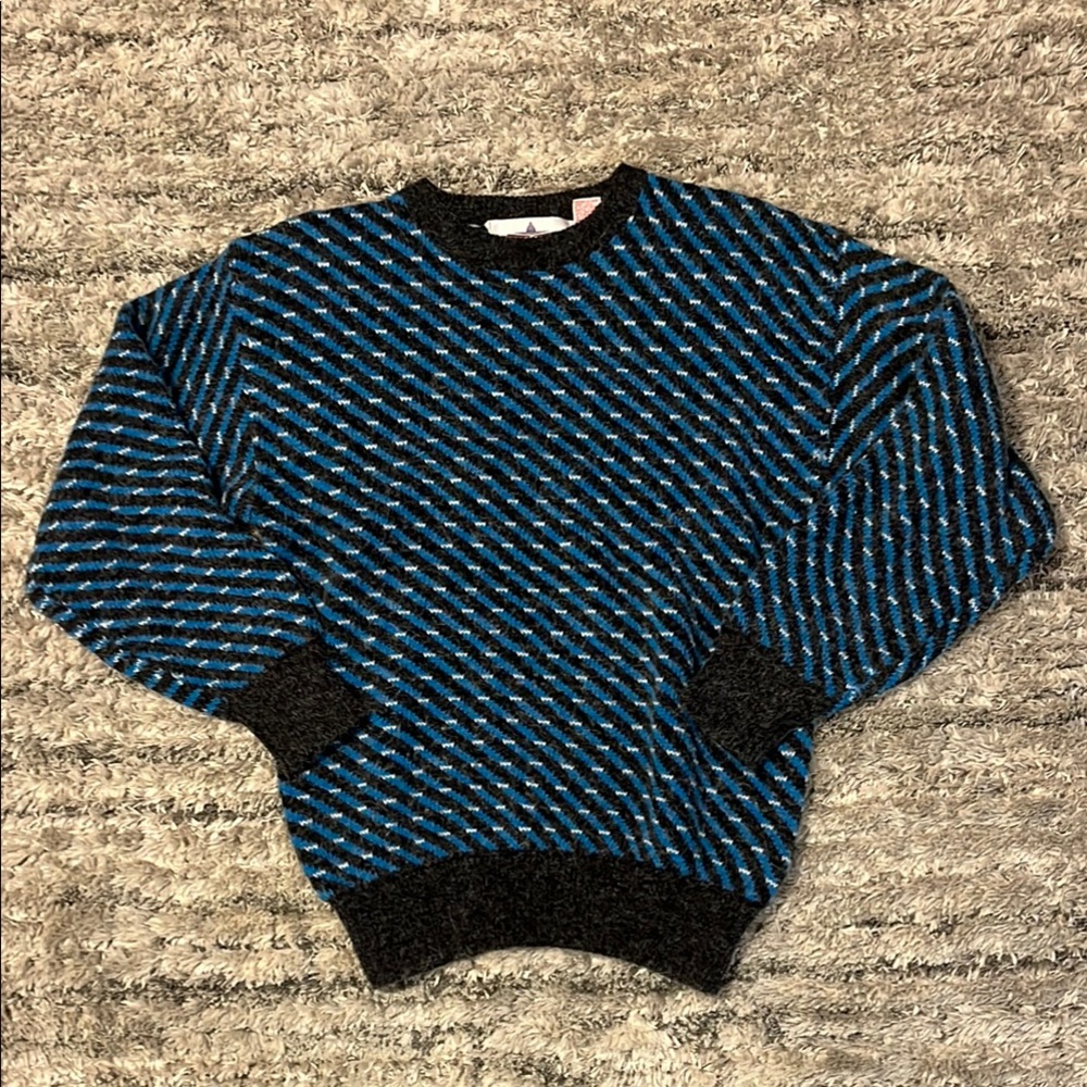 Blue and Black Tomato Sweater